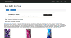 Desktop Screenshot of batikclothing.com